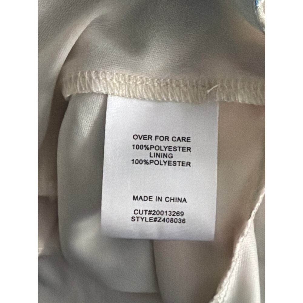 B. Darlin Plus Chiffon Mini Dress Tiered Floral Women's Cream Size 20W NEW - Picture 11 of 12